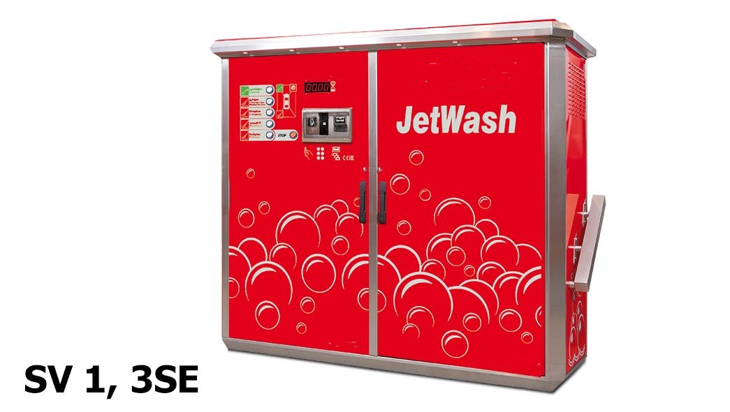 Πλυντήριο αυτοκινήτων 1 θέσης self-service Θερμαινόμενο λάδι JetWash SV1/3SE