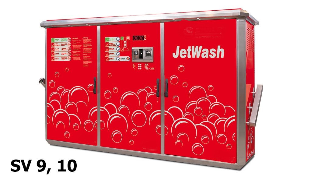 JetWash PLUS ηλεκτρικά θερμαινόμενο SV9/10 Πλυντήριο αυτοκινήτων 2 θέσεων self-service
