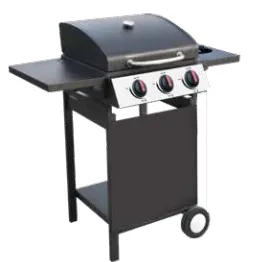 Ψησταριά υγραέριου με 3 καυστήρες 3.6kW