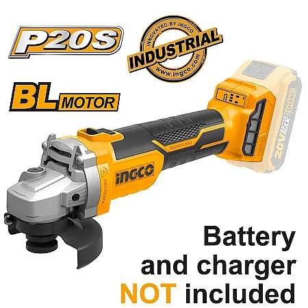 ΕΠΑΓΓΕΛΜΑΤΙΚΟΣ ΓΩΝΙΑΚΟΣ ΤΡΟΧΟΣ ΜΠΑΤΑΡΙΑΣ 20V LI-ION CAGLI1152 INGCO