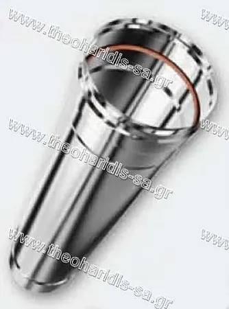 ΜΠΟΥΡΙ - ΚΑΠΝΟΔΟΧΟΣ INOX Φ80mm 0,25 Μέτρου