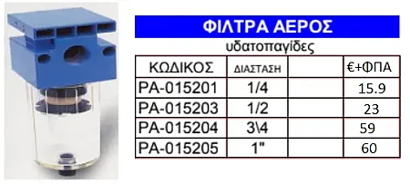 Φίλτρα αέρος Air-system Italy