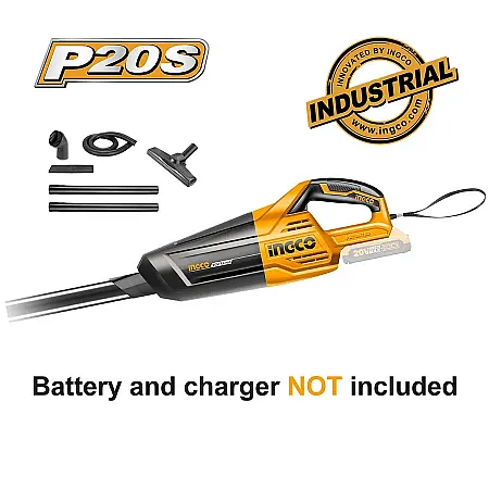 Σκουπάκι Μπαταρίας Επαγγελματικό 20V Li-Ion Solo INGCO
