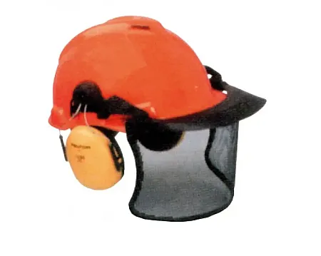 Κράνος - μάσκα επαγγελματική με σίτα και ωτοασπίδες