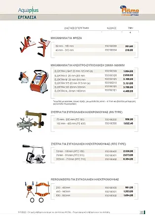 Mηχανές εργαλεία ritmo