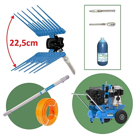 Πλήρες σετ ελαιοσυγκομιδής αέρος Diablo Evo/MC658 Campagnola