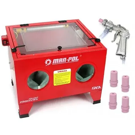 Καμπίνα αμμοβολής πάγκου 90 λίτρα