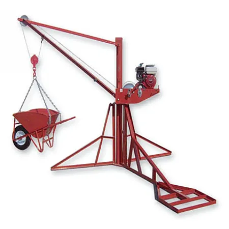 Γερανάκι  με μηχανή ROBIN-HONDA-LONCIN 5.5HP-6HP-6.5HP  ή ηλεκτρικό μοτέρ 3HP  με συρματόσχοινο 6mm (65 μέτρα)