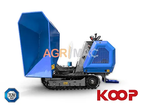 Ντάμπερ , υδροστατικό με υδραυλική πλευρική εκκένωση, πλατφόρμα αναβάτη 800kg Diesel KOOP H800S