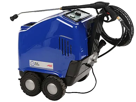 Το AR 5850 είναι πλυστικό ζεστού νερού, επαγγελματικής κατηγορίας, σχεδιασμένο για βαριά χρήση σε συνεργεία, πλυντήρια οχημάτων και βιομηχανικές εφαρμογές. Ενσωματώνει καυστήρα πετρελαίου με κάθετο ανοξείδωτο λέβητα, θερμοκρασία νερού έως 150°C