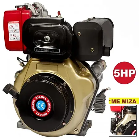 Πετρελαιοκινητήρας με  μίζα LD170F 5 HP κώνος 19mm