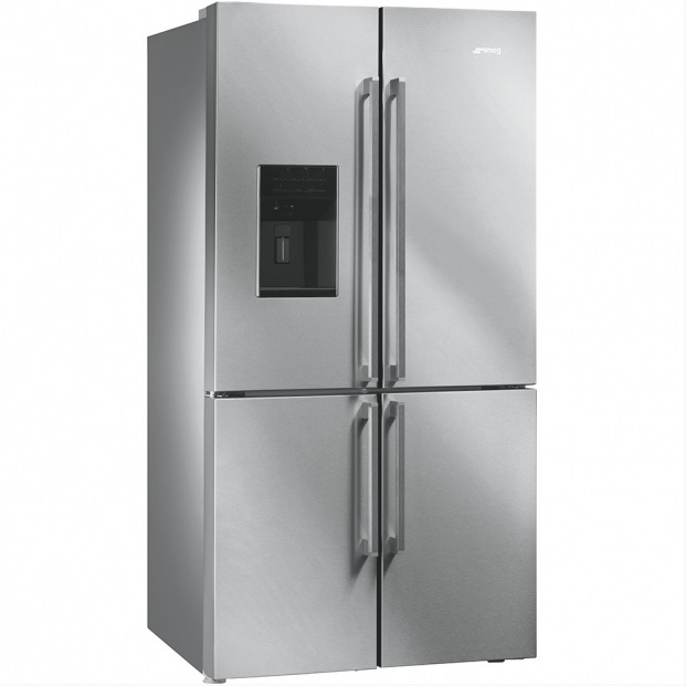 Ψυγείο ντουλάπα Inox με παγομηχανή Smeg FQ75XPED