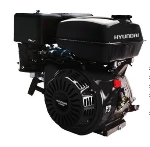 HYUNDAI Βενζινοκινητήρας με 23ρι κώνο ιταλίας για σκαπτικά 9HP με φίλτρο λαδιού