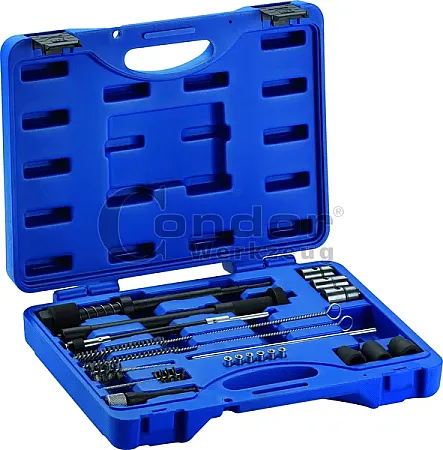 Injector Sealing Seat and Shaft Cleaning Set for diesel injectors - also on many vans and trucks
