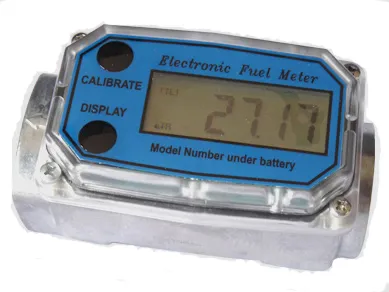 Μετρητής πετρελαίου 1 1/2 ηλεκτρονικός επαγγελματικός με μεταλλικό σώμα 38-380 λίτρων 20 bar