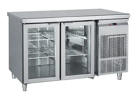 Ψυγείο Πάγκος Συντήρηση Με 2 Πόρτες Τζαμιού GN