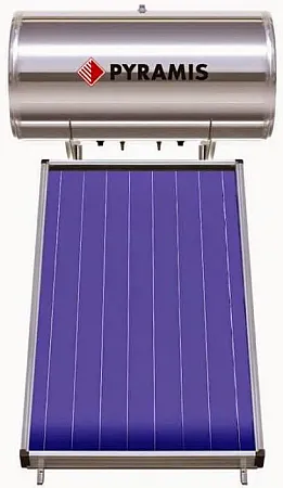 PYRAMIS ΗΛΙΑΚΟΣ ΘΕΡΜΟΣΙΦΩΝΑΣ 120LT ΕΠΙΛΕΚΤΙΚΟΥ ΣΥΛΛΕΚΤΗ 1Χ2M2 ΔΙΠΛΗΣ ΕΝΕΡΓΕΙΑΣ
