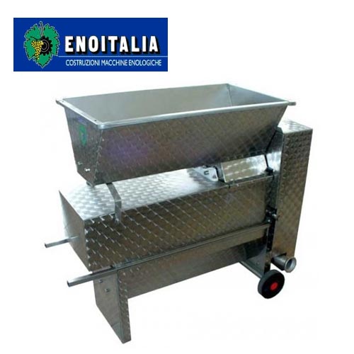 Σπαστήρας Ηλεκτρικός Enoitalia με Διαχωριστήρα & Αντλία Eno 20 Inox (2,0 hp)
