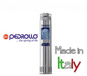 PEDROLLO 4SR15/10 Υποβρύχια αντλία γεωτρήσεων 4" με κινητήρα PEDROLLO
