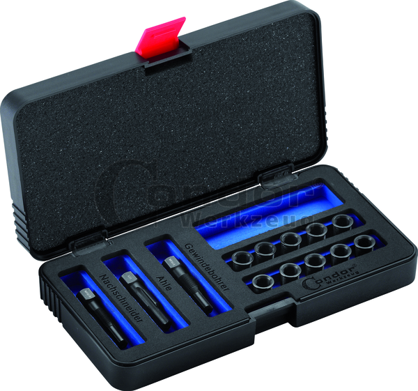 Thread Repair Set for Glow Plugs M10x1.0 for cleaning old threads or cutting new threads