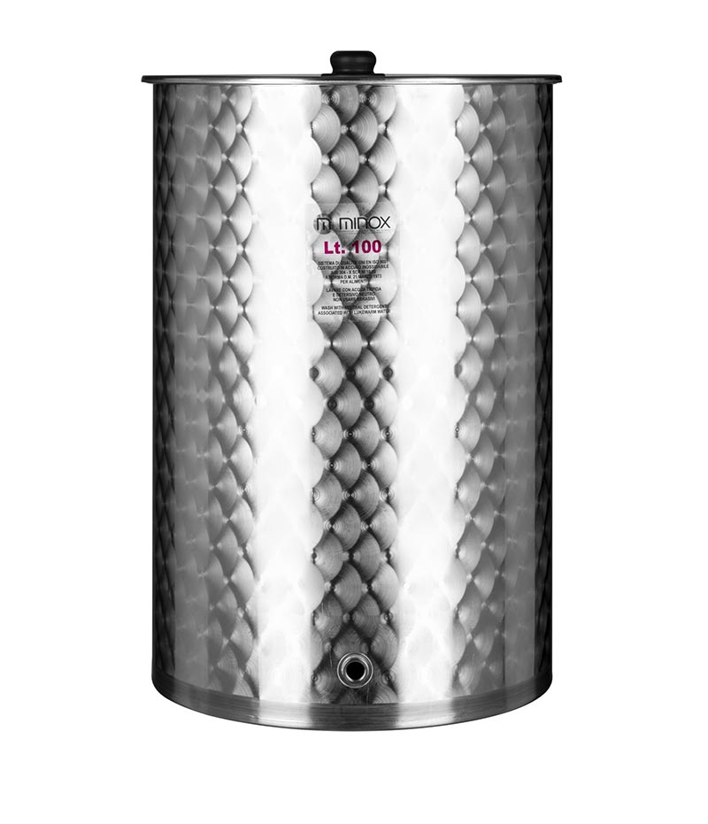 Minox CTE10006 Σύνθετο Ανοξείδωτο Κολλητό Δοχείο Αποθήκευσης Λαδιού & Κρασιού 150lt (Με Καπάκι)