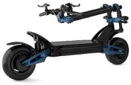ZERO 11x Electric scooter, 160 Km Range, Top Speed 110 Km / h, Motor 2 x 1600W, 11″ Pneumatic wheels, Hydraulic suspensions (Black / Blue)