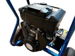 Βενζινοκίνητη υδροπλυστική μηχανή Briggs and stratton κρύου νερού 23hp 350bar 16lt/min με μίζα μπαταρία made in italy