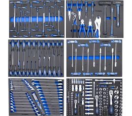 HYUNDAI HYTC9003 Εργαλειοφόρος με 305 εργαλεία Assorted Tools - Blue & Black