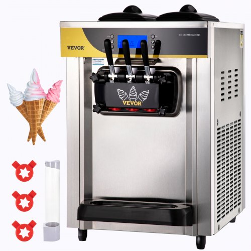 Soft Serve Παγωτομηχανή 22-30L/H 2200W Frozen Yogurt Machine